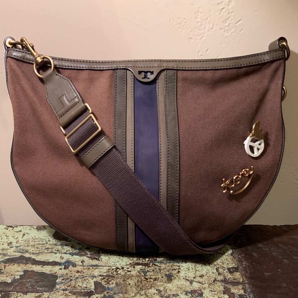 Tory Burch | semi-circle cross-body hobo bag